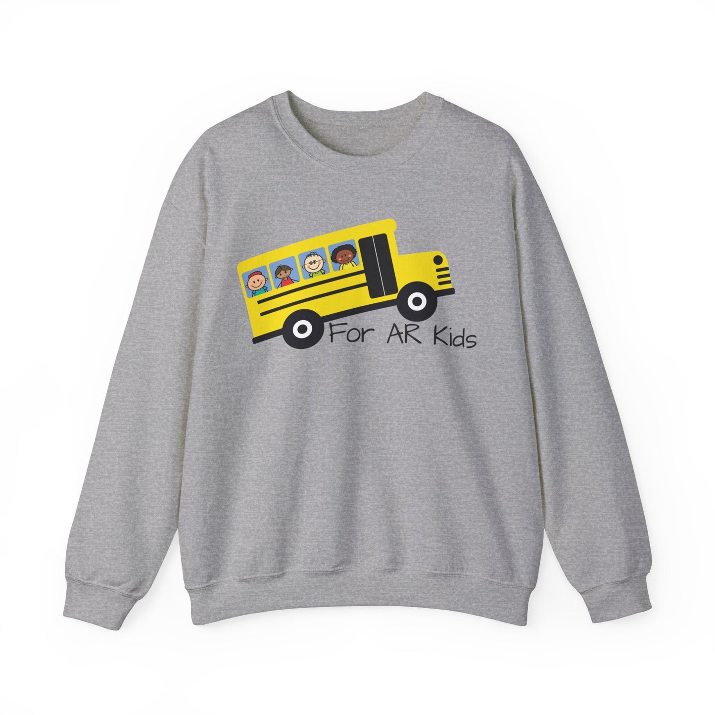 School Bus Sweatshirt, AR Kids Sweatshirt, School Sweater, Cute Children's Bus Sweatshirt