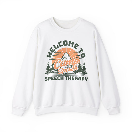 Welcome To Camp Speech Sweatshirt, Speech Therapy Sweatshirt