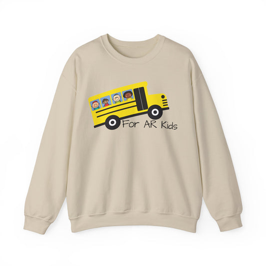 School Bus Sweatshirt, AR Kids Sweatshirt, School Sweater, Cute Children's Bus Sweatshirt