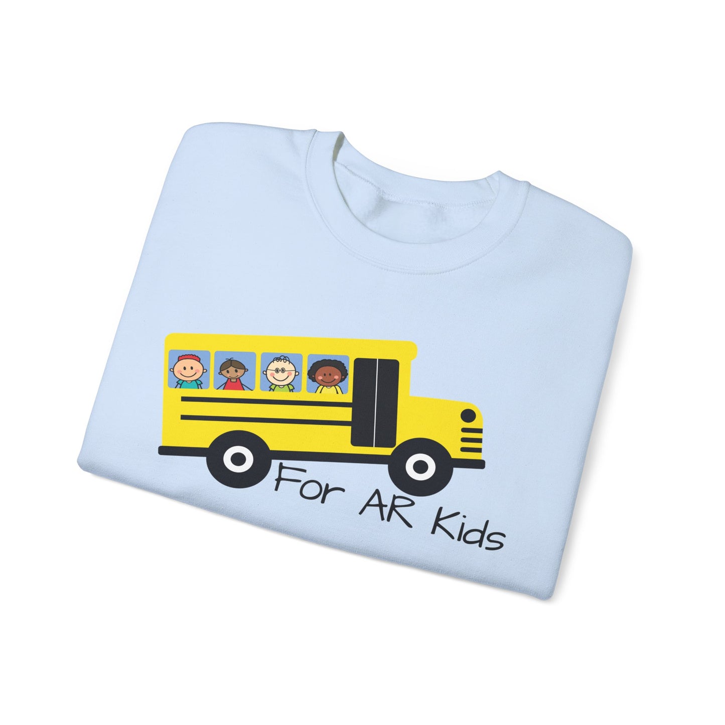 School Bus Sweatshirt, AR Kids Sweatshirt, School Sweater, Cute Children's Bus Sweatshirt