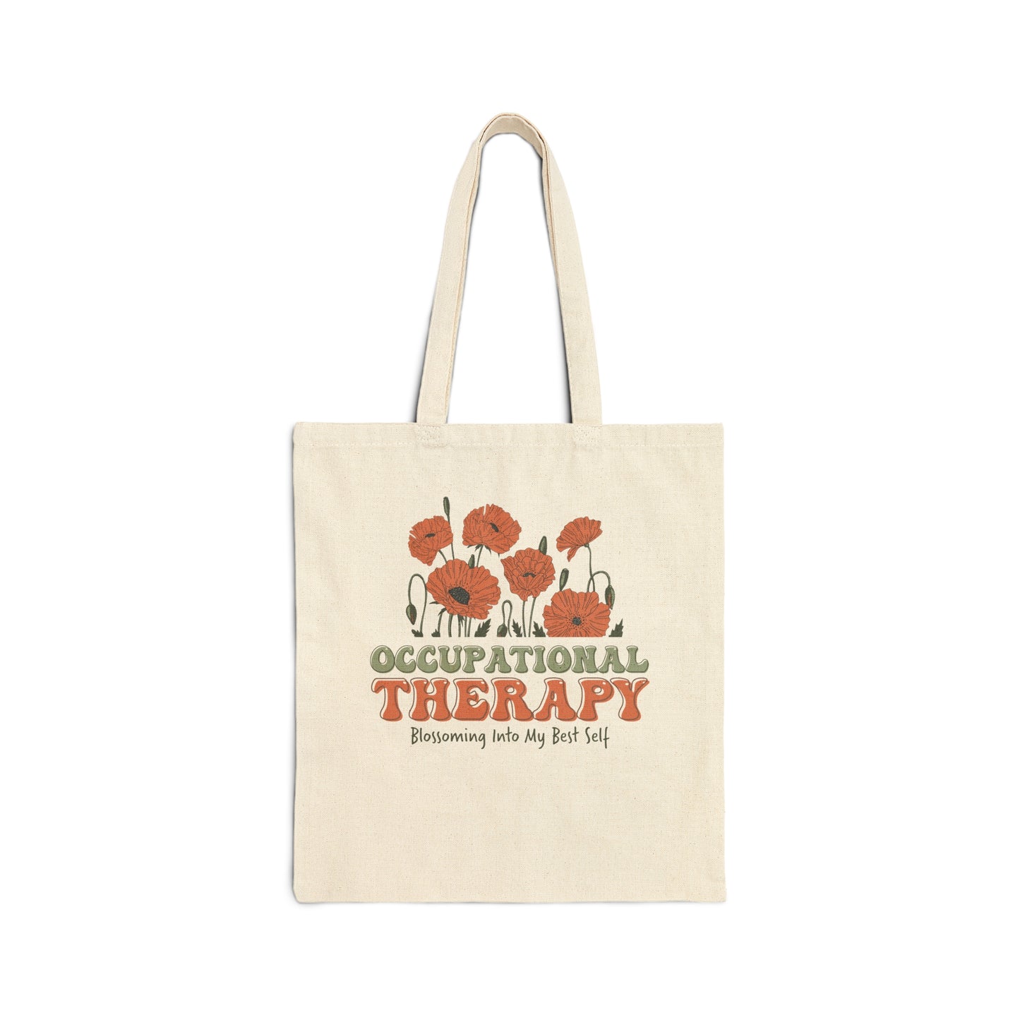 Occupational Therapy Blossoming Into My Best Self Tote Bag, Therapist Tote Bag