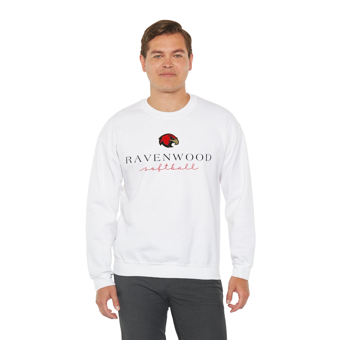 Ravenwood Softball Cursive Crewneck Sweatshirt