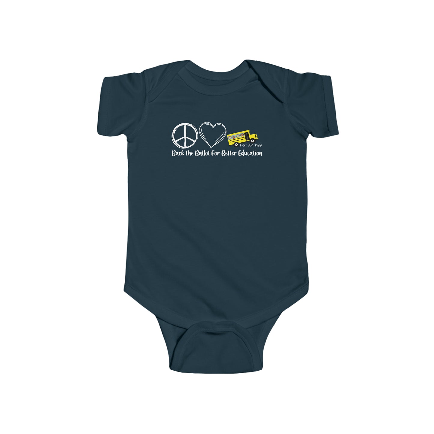 Back The Ballot For Better Education Onesies, AR Kids Onesies, Baby Onesies, Infant Outfit