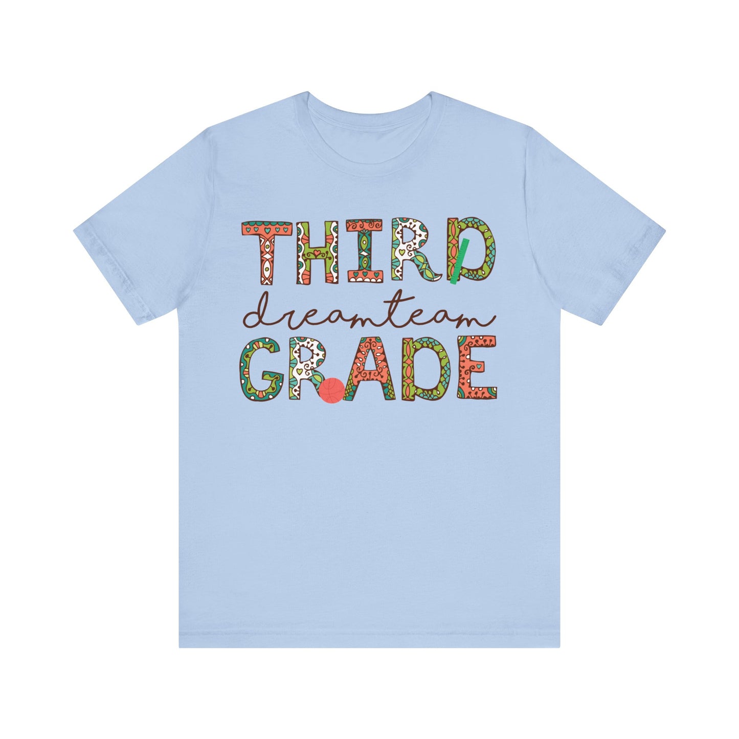 Third Grade Dream Team Shirt, School Shirt, Back To School Shirt, 3rd Grade Shirt, Gift for Teacher, Gift for Student