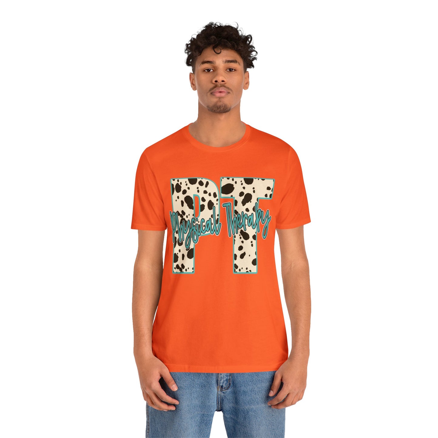 Physical Therapy Cow Print PT PTA Therapist Shirt