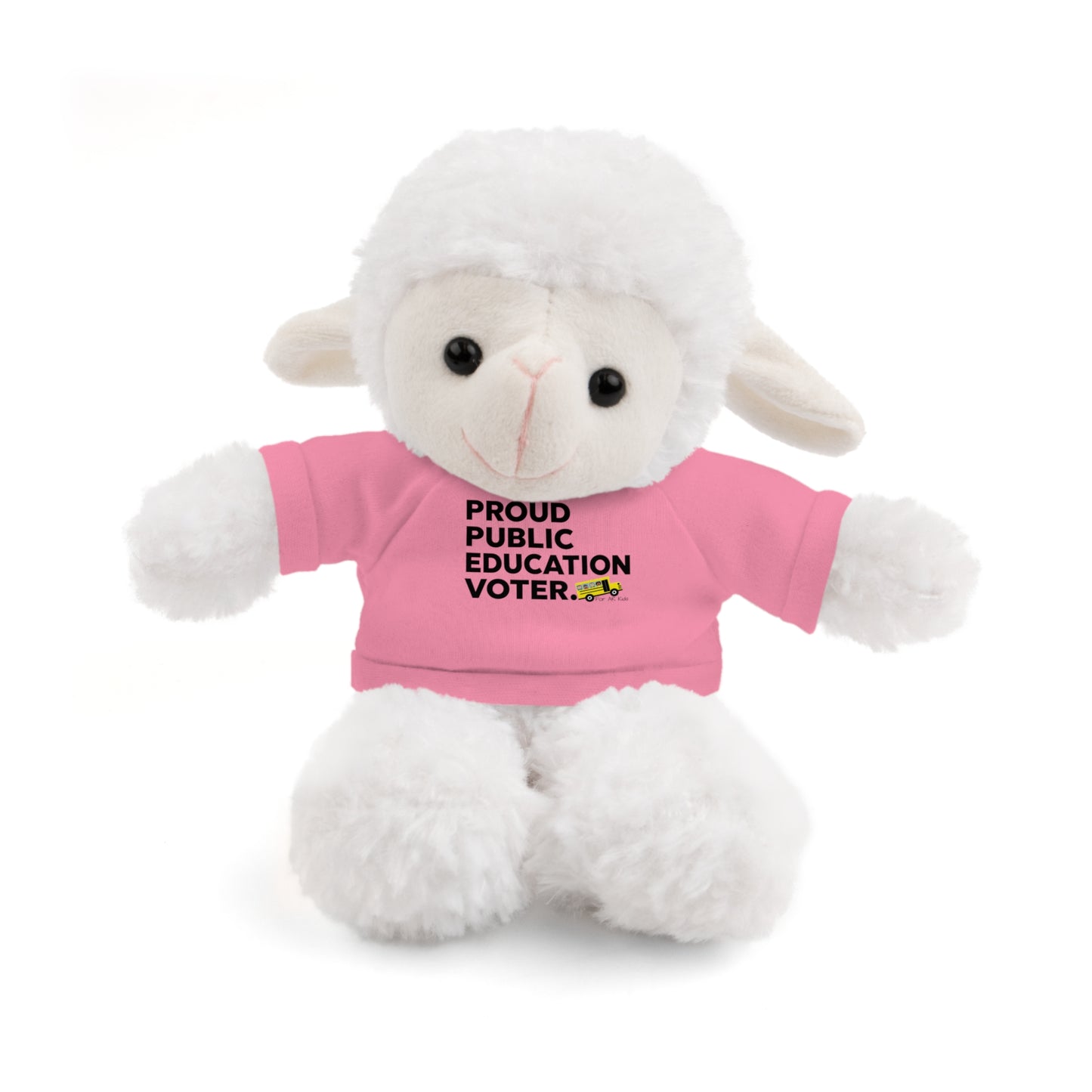 Proud Public Education Voter Stuffed Shirt, Stuffed Animals with Tee, AR Kids Stuffed Shirt