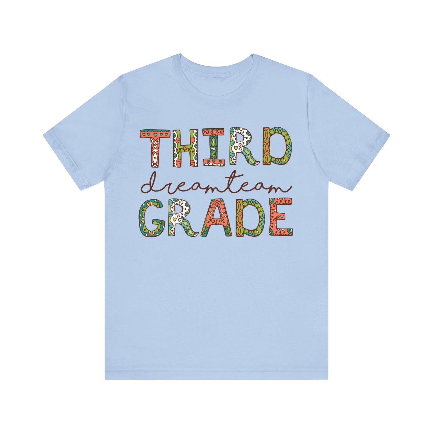 Third Grade Dream Team Shirt, School Shirt, Back To School Shirt, 3rd Grade Shirt, Gift for Teacher, Gift for Student