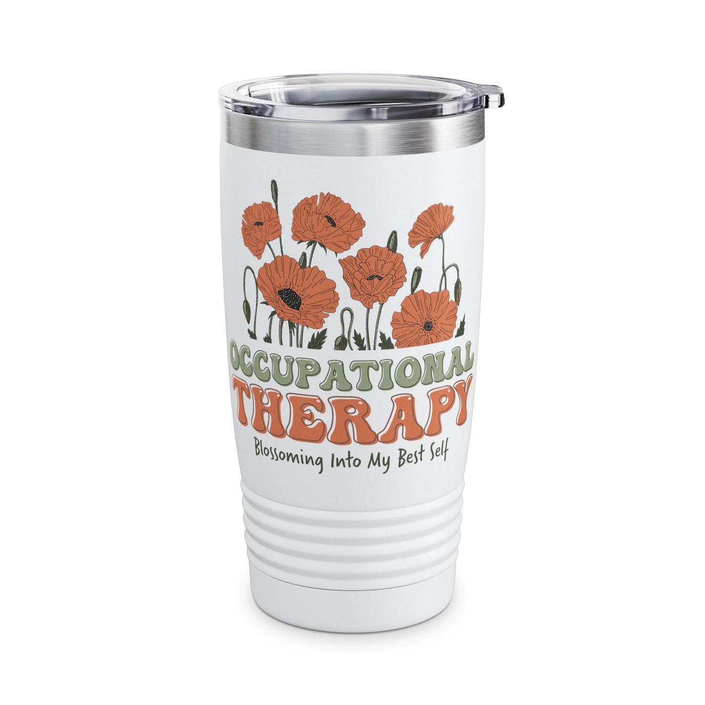 Occupational Therapy Tumbler, Blossoming Into My Best Self Tumbler, Therapist Tumbler