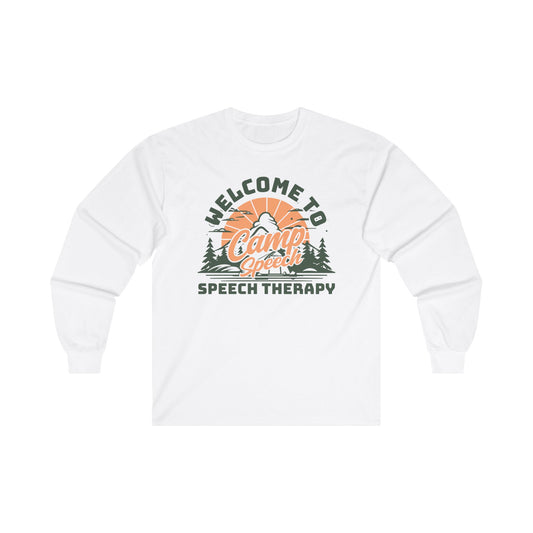 Welcome To Camp Speech Long Sleeve, Speech Therapy Long Sleeve