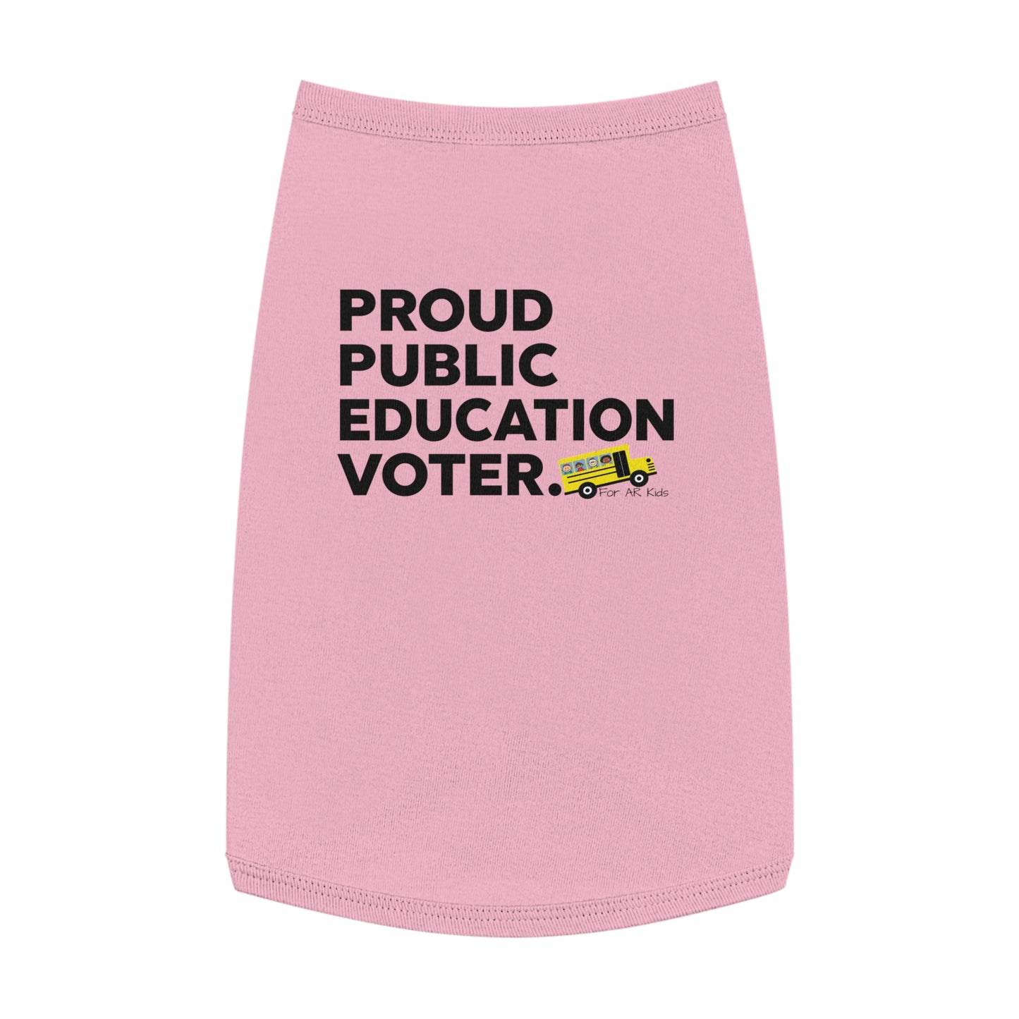 Proud Public Education Voter Pet Tank Top, AR Kids Pet Tank Top, School Bus Pet Tank Top