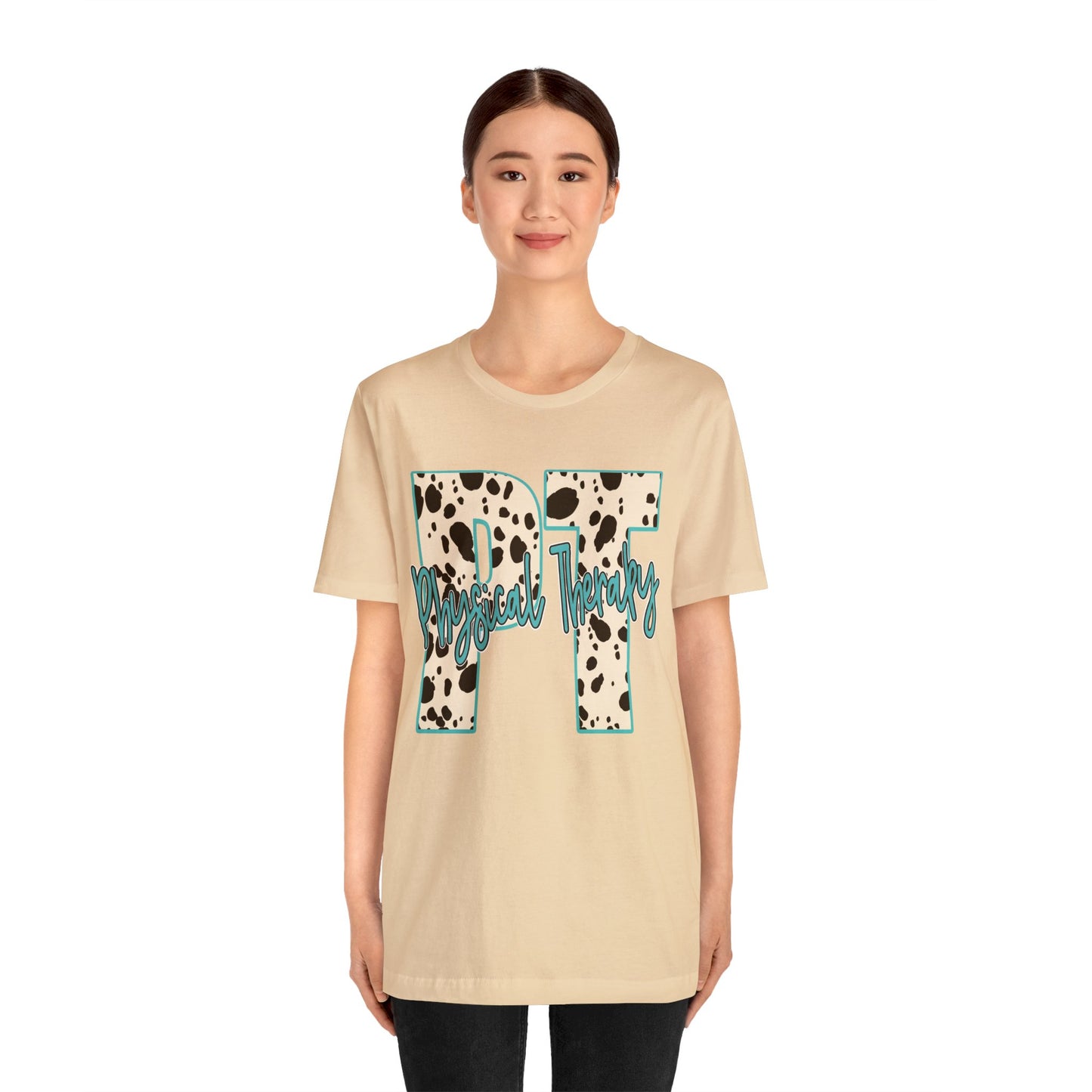 Physical Therapy Cow Print PT PTA Therapist Shirt