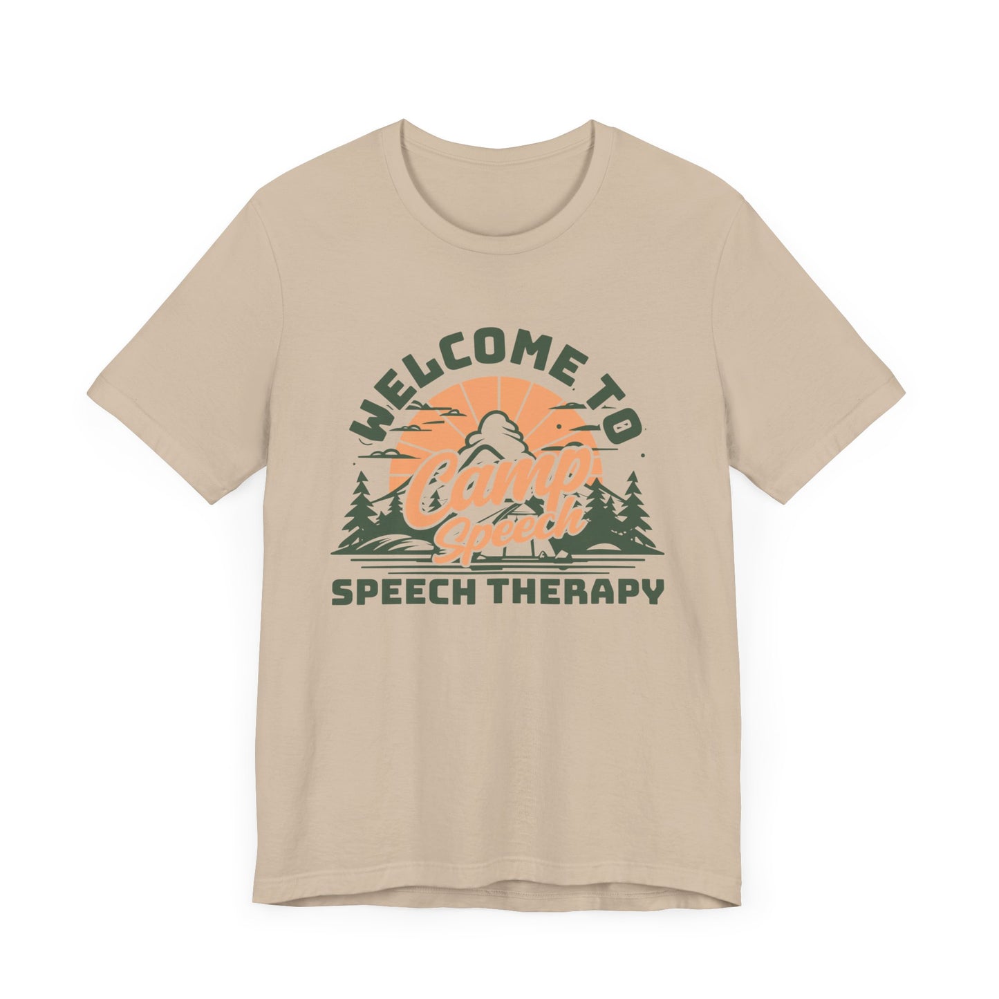 Camp Speech Unisex Jersey Short Sleeve Tee