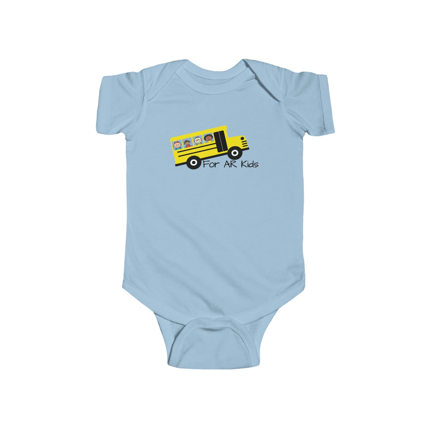 School Bus Onesies, AR Kids Onesies, Cute Children's Bus Onesies, Baby Onesies, Infant Outfit