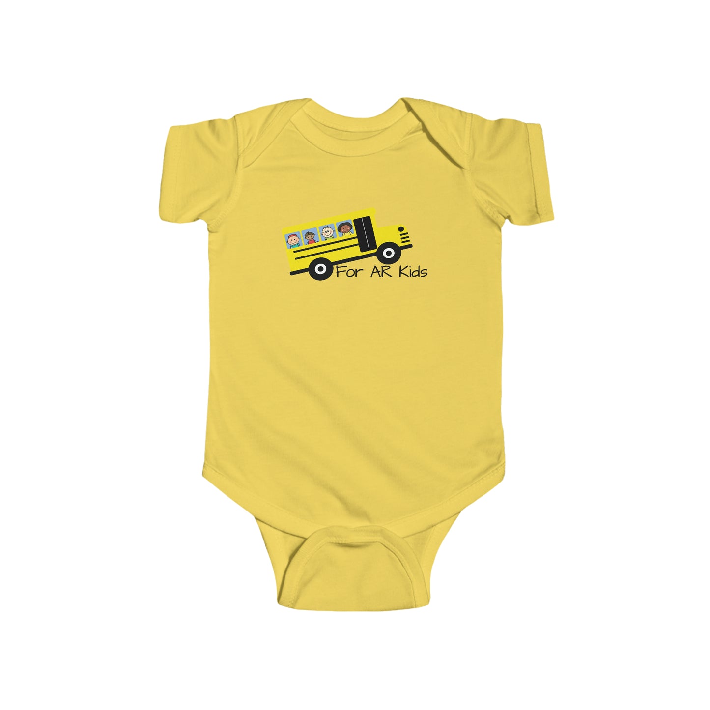 School Bus Onesies, AR Kids Onesies, Cute Children's Bus Onesies, Baby Onesies, Infant Outfit