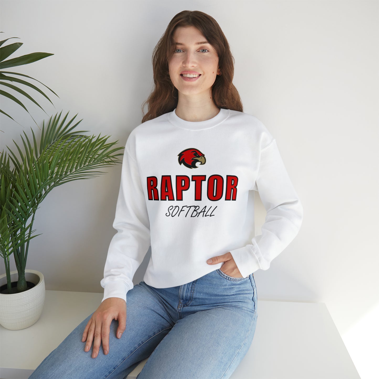 Ravenwood Raptor Softball Crewneck Sweatshirt