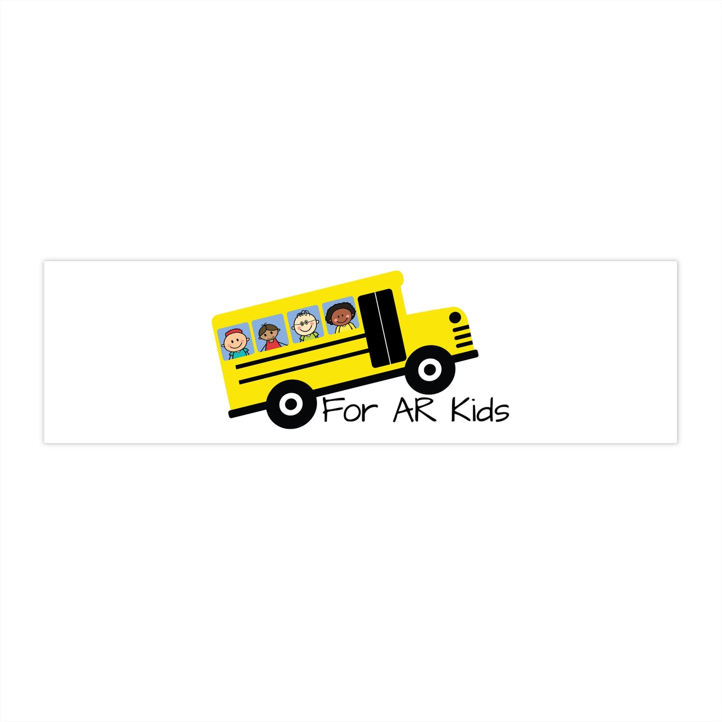 School Bus Bumper Stickers, AR Kids Bumper Stickers, Cute School Bus