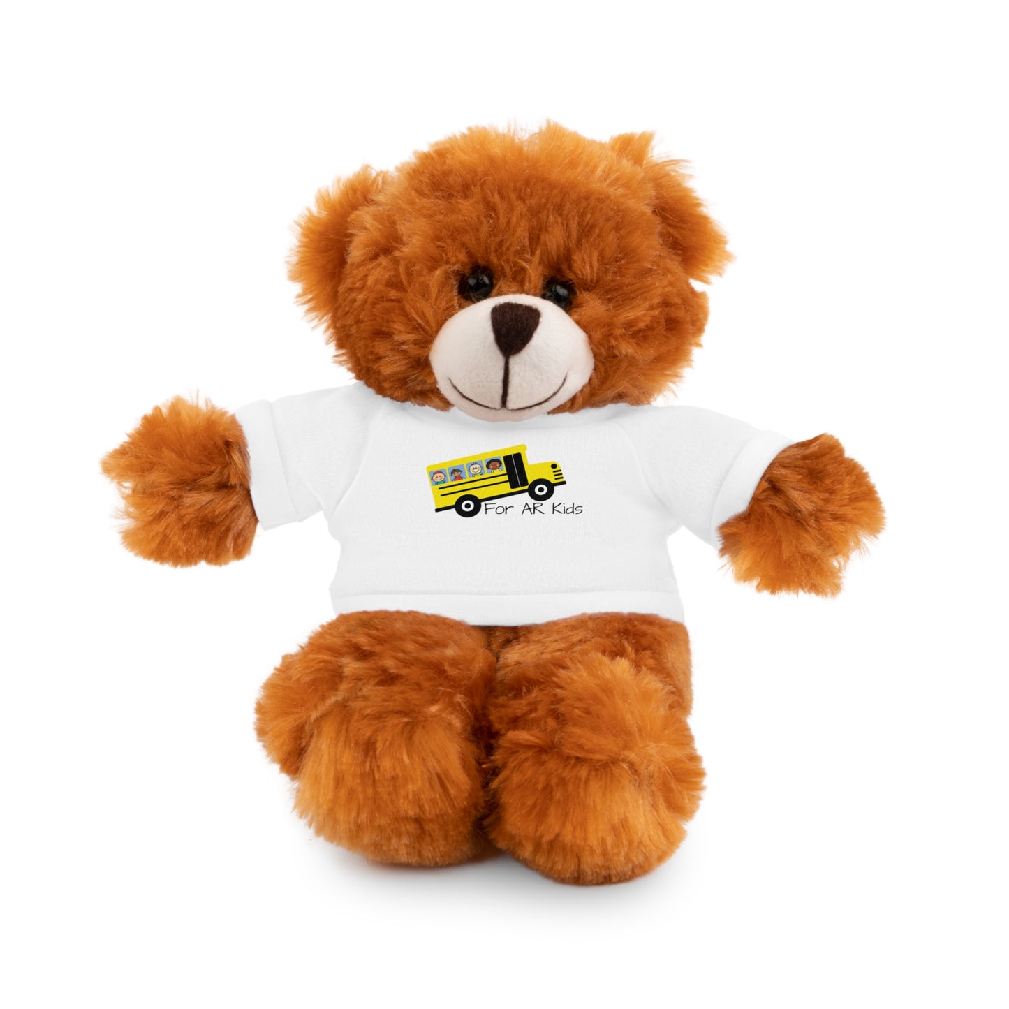 School Bus Stuffed Outfit, AR Kids, Cute Children's Bus Stuffed Shirt, Stuffed Animals with Tee