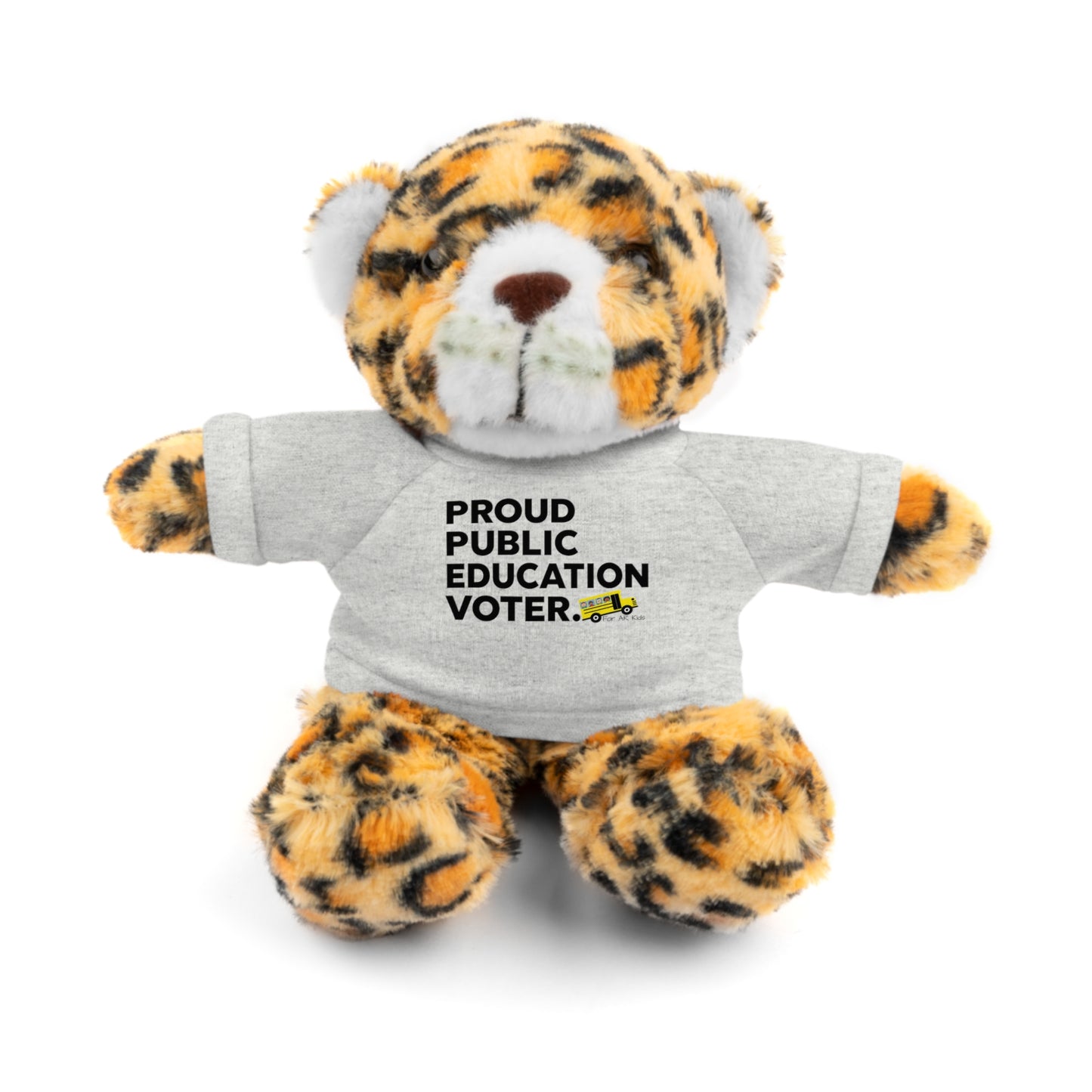 Proud Public Education Voter Stuffed Shirt, Stuffed Animals with Tee, AR Kids Stuffed Shirt