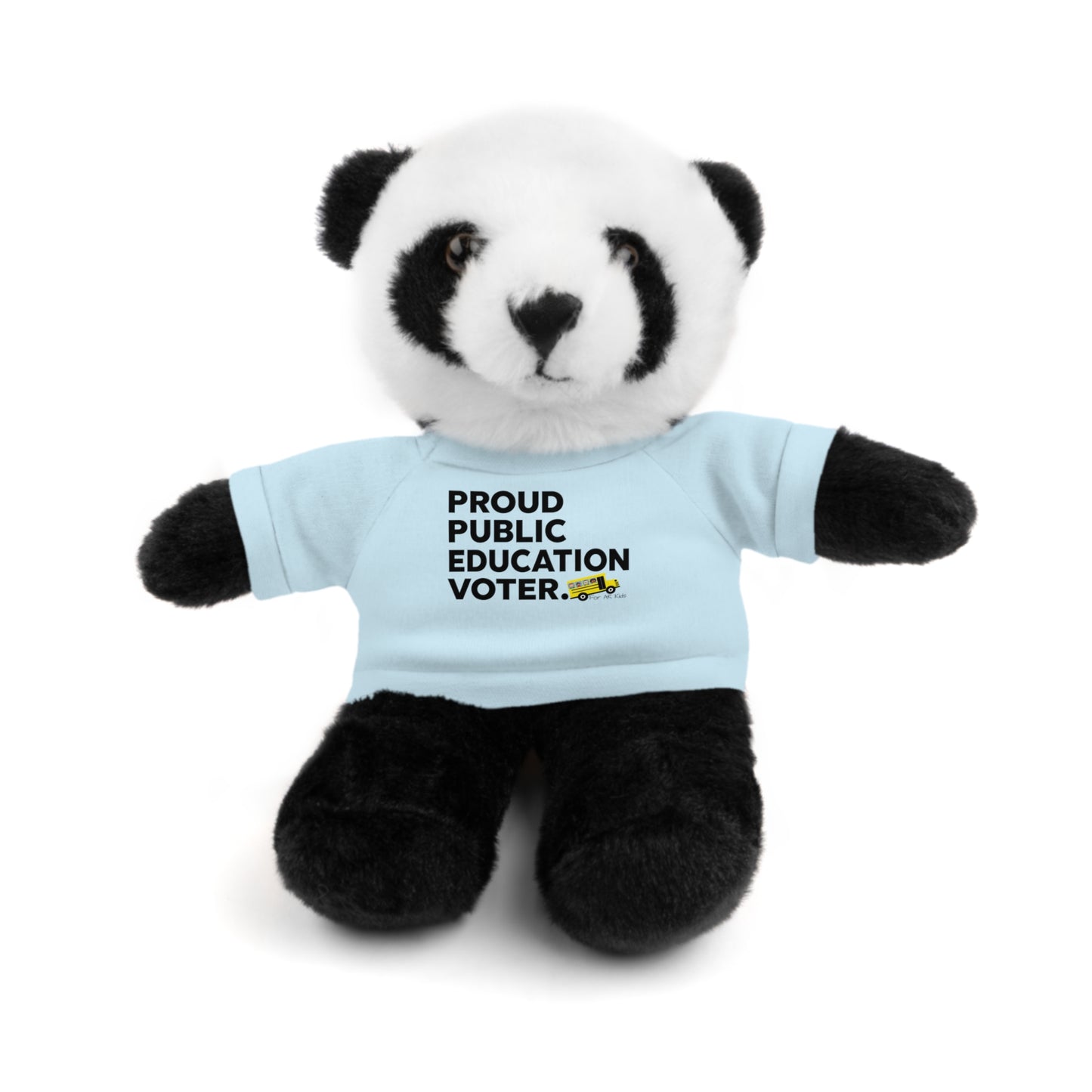 Proud Public Education Voter Stuffed Shirt, Stuffed Animals with Tee, AR Kids Stuffed Shirt