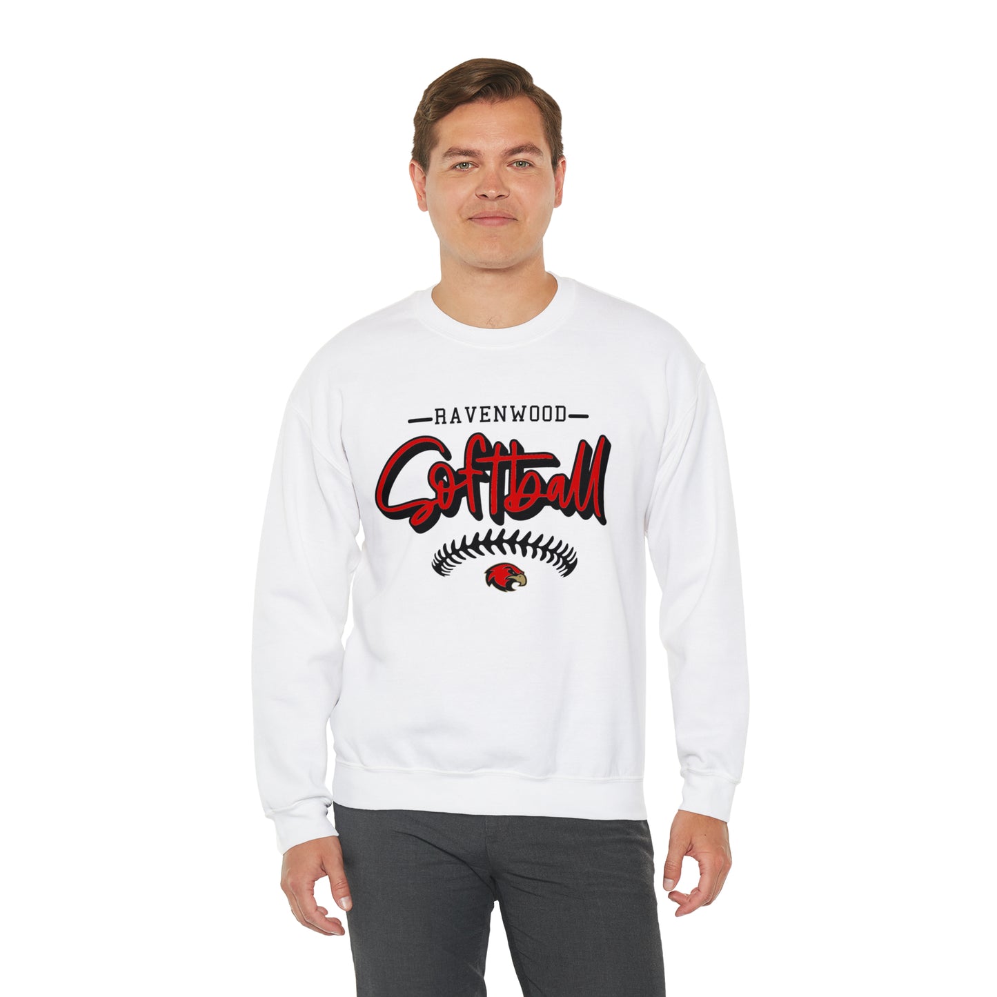 Ravenwood Softball Stitch Crewneck Sweatshirt