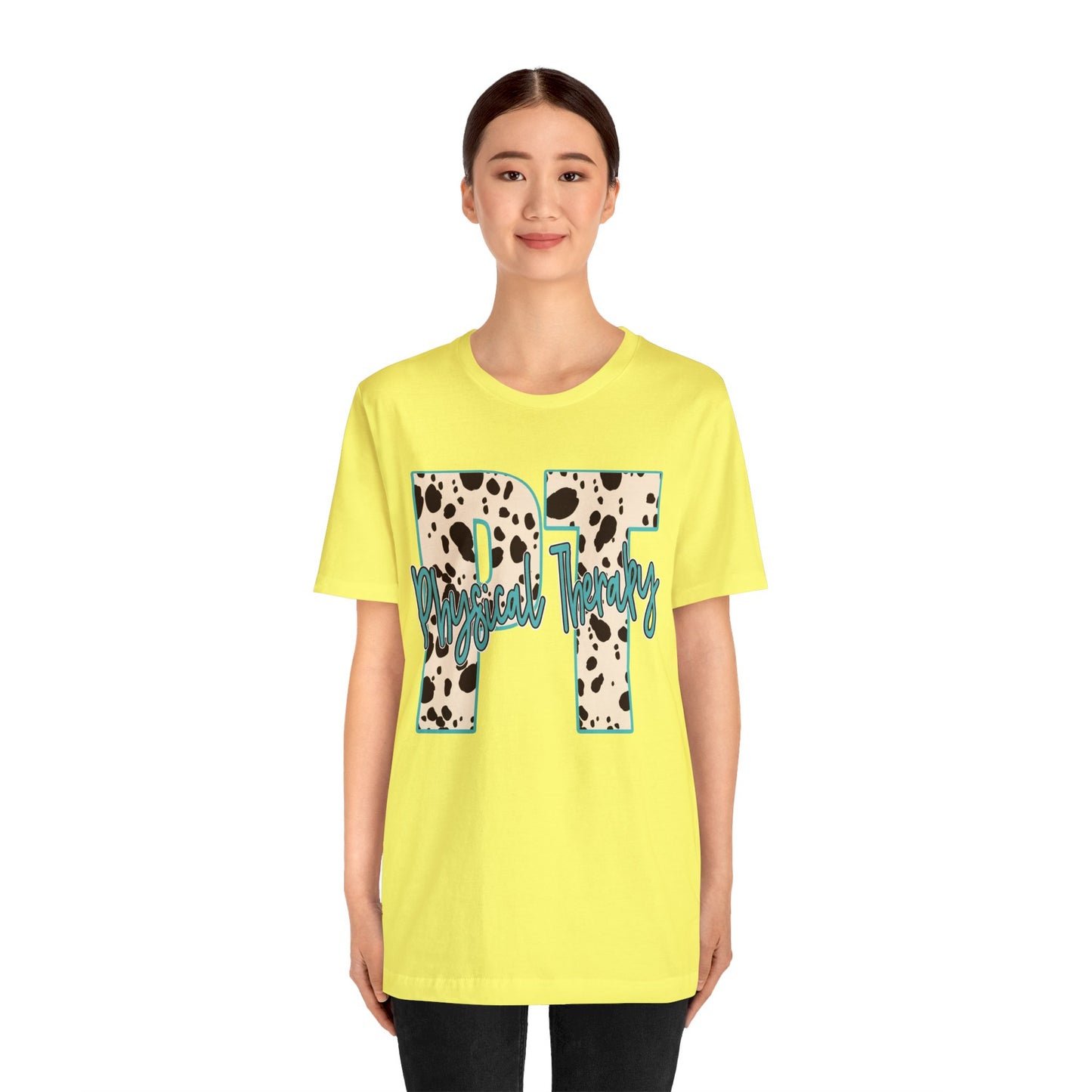 Physical Therapy Cow Print PT PTA Therapist Shirt