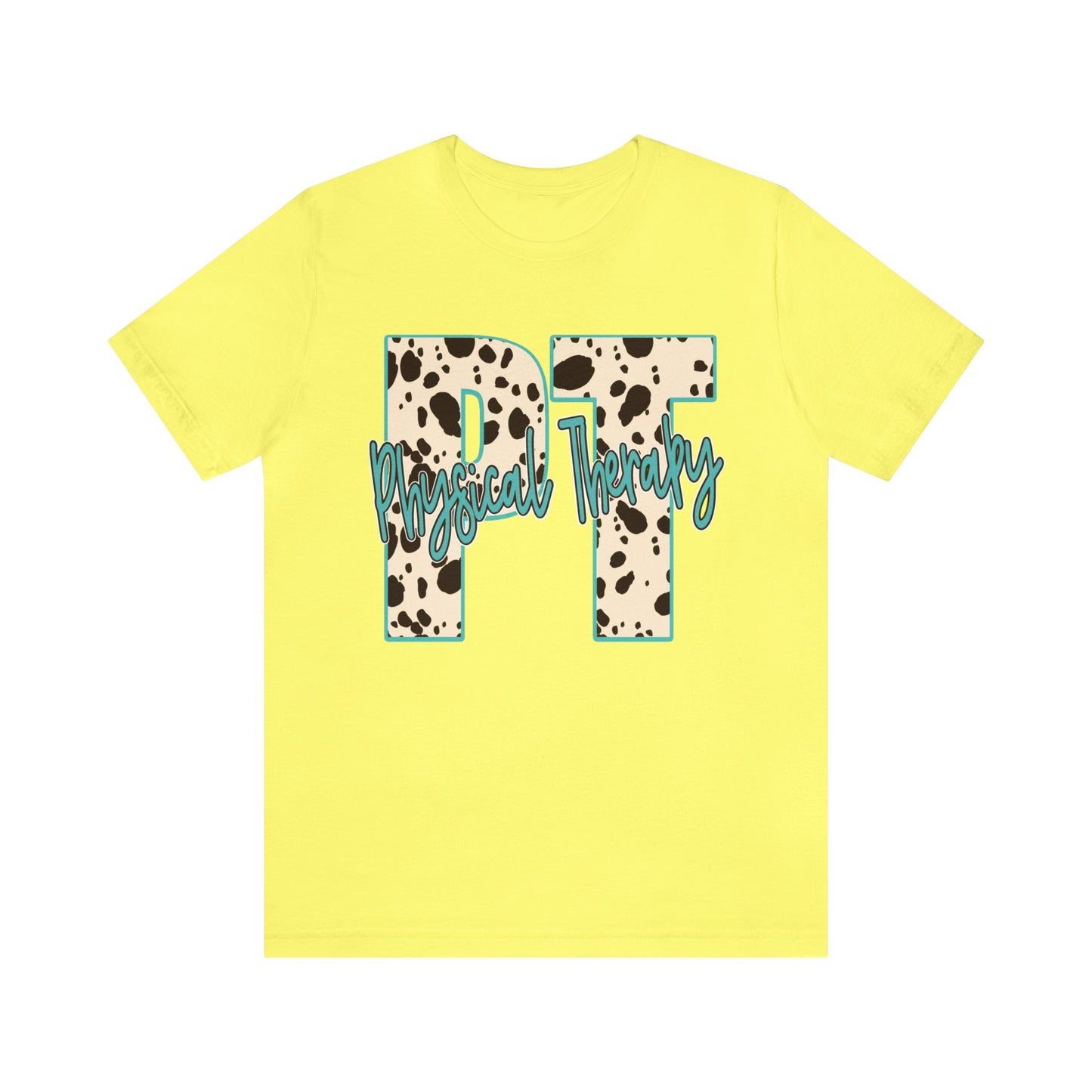 Physical Therapy Cow Print PT PTA Therapist Shirt