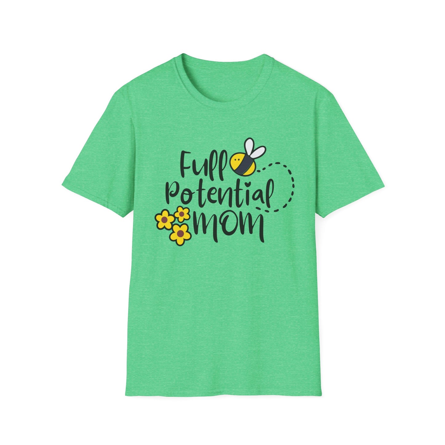 Full Potential Mom Bee Unisex Softstyle T-Shirt