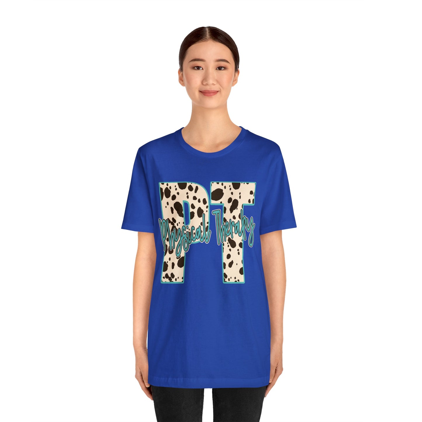 Physical Therapy Cow Print PT PTA Therapist Shirt