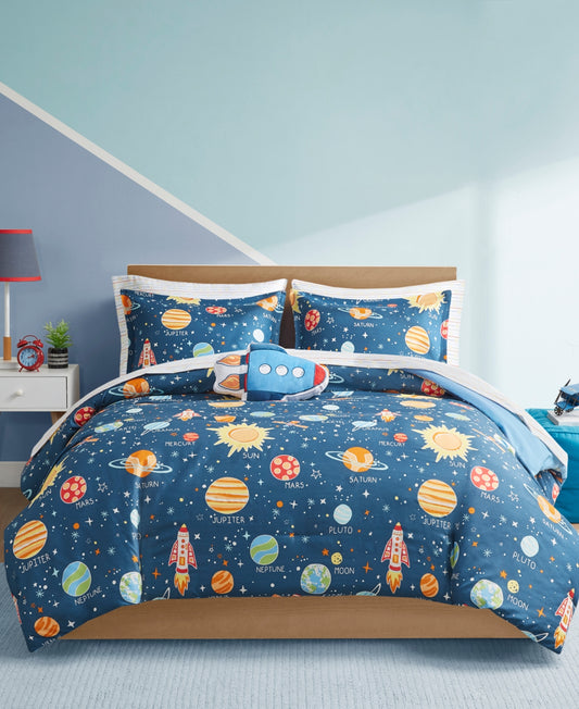 Closeout! Urban Dreams Solar 6-Pc. Glow in The Dark Twin Comforter Set, Created For Macy's Bedding