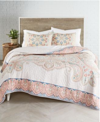Martha Stewart Collection Artisan Regal Paisley Quilt, King, Created For Macy's