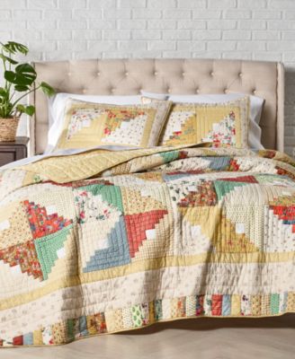 Martha Stewart Collection Sunshine Artisan Quilt, Full/Queen, Created for Macy's