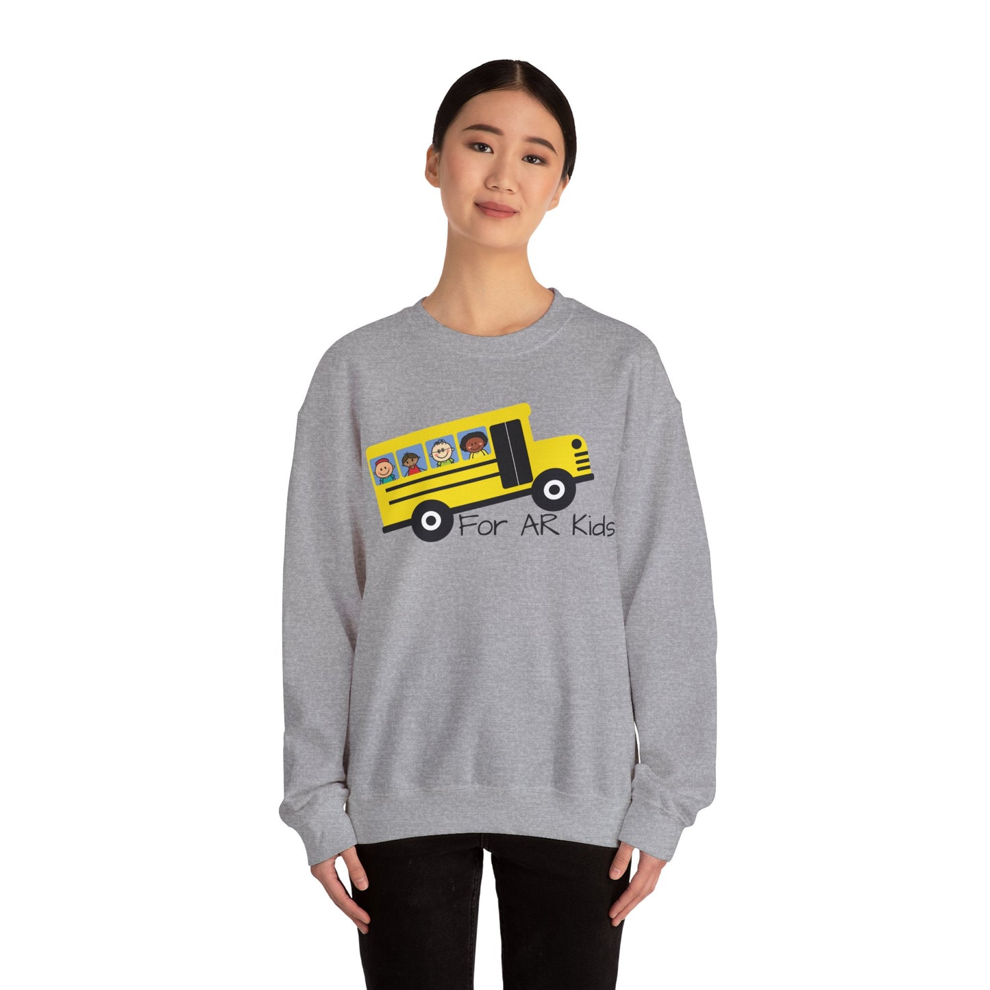 School Bus Sweatshirt, AR Kids Sweatshirt, School Sweater, Cute Children's Bus Sweatshirt