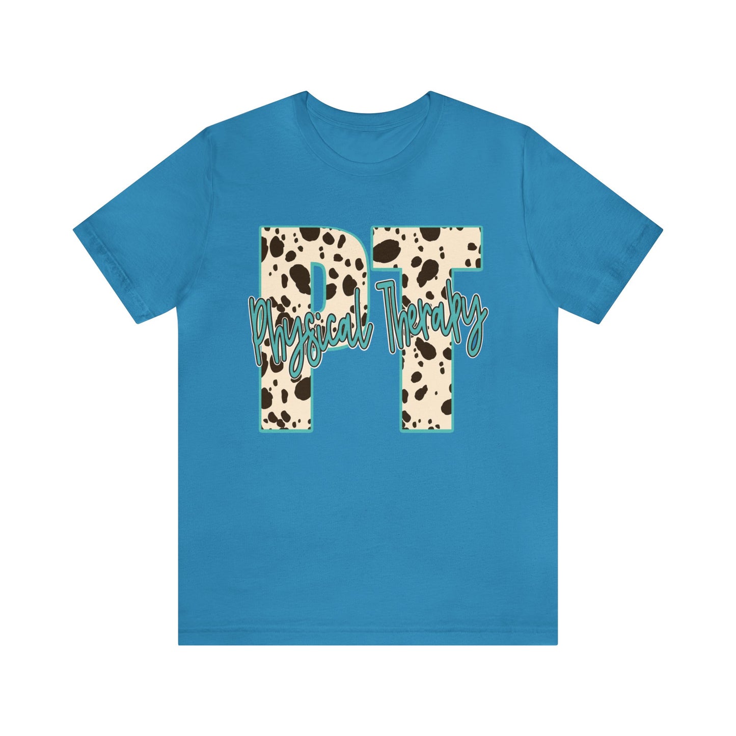 Physical Therapy Cow Print PT PTA Therapist Shirt