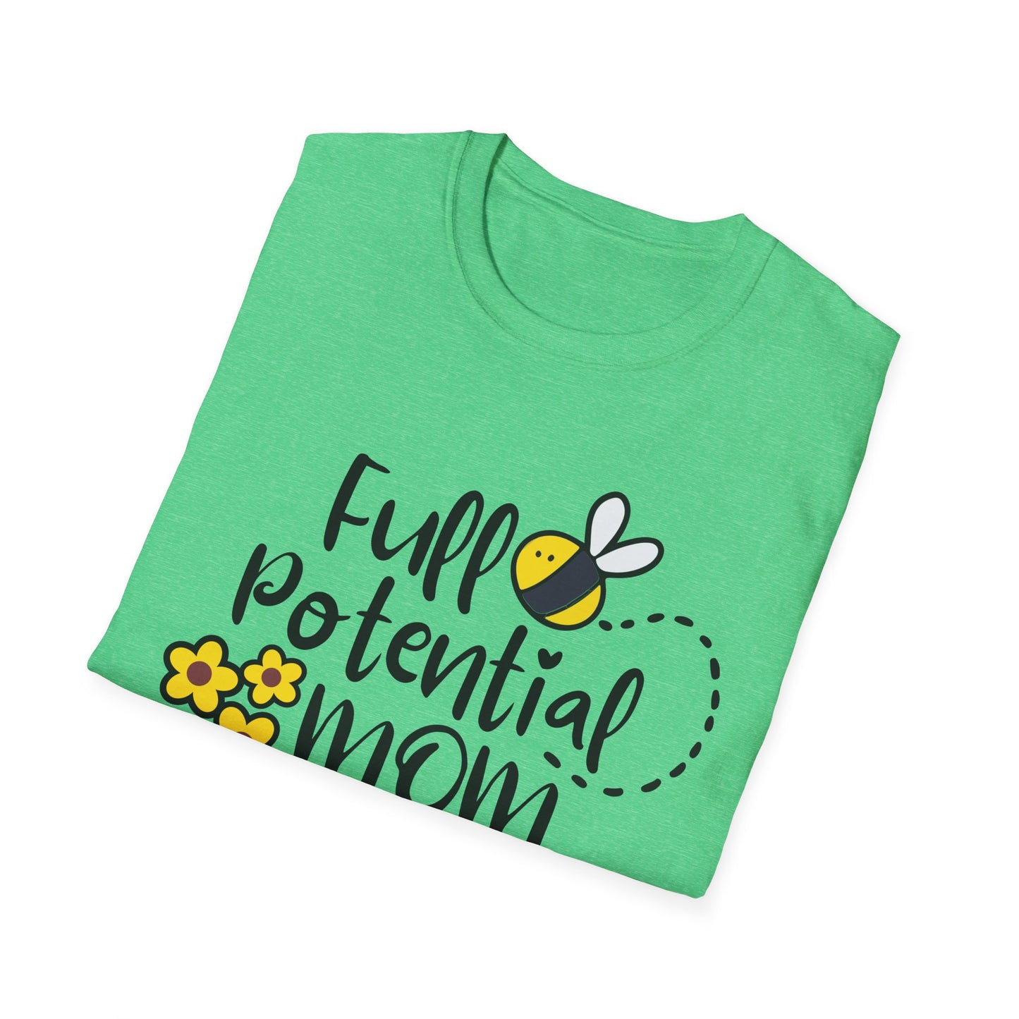 Full Potential Mom Bee Unisex Softstyle T-Shirt