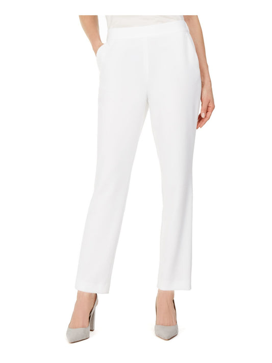 Kasper Womens Office Workwear Trouser Pants White 6