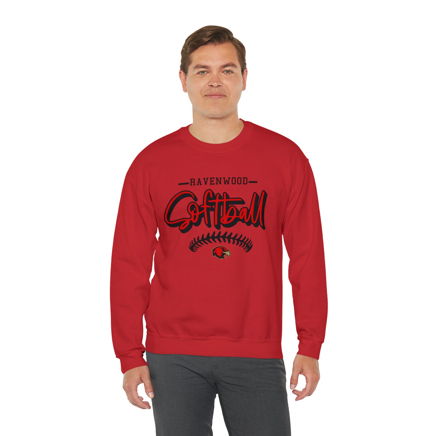 Ravenwood Softball Stitch Crewneck Sweatshirt