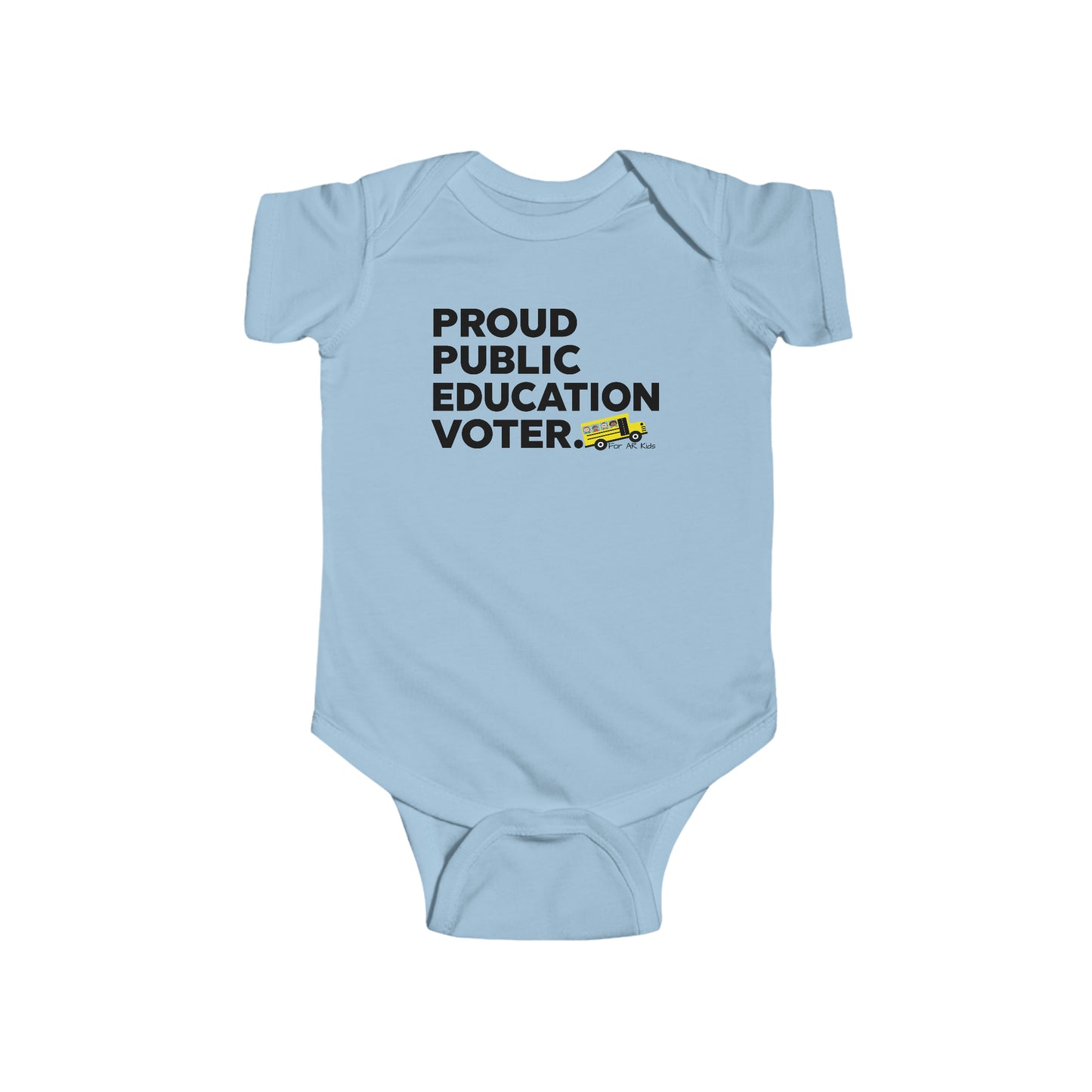 Proud Public Education Voter Onesies, AR Kids Onesies, Baby Onesies, Infant Outfit