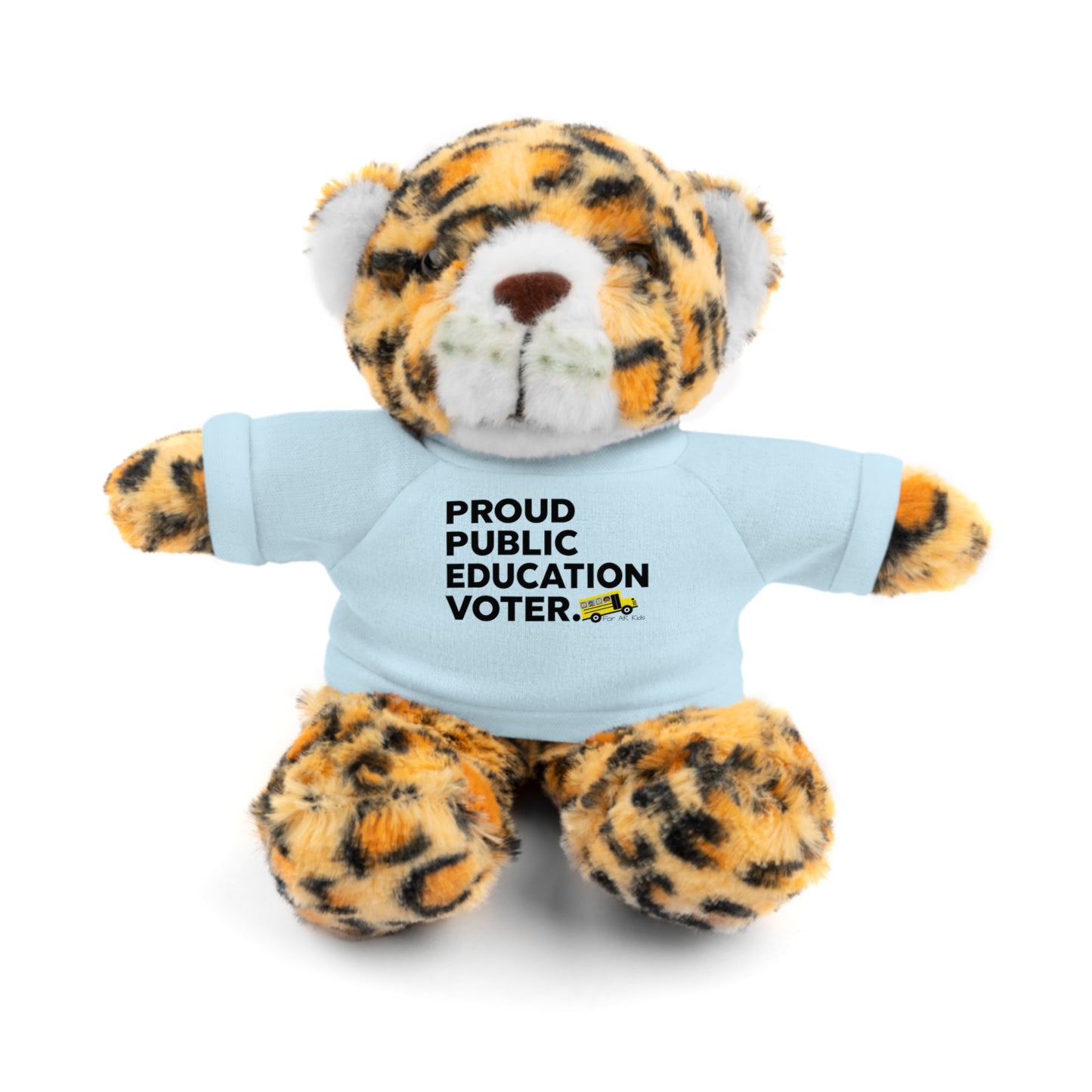 Proud Public Education Voter Stuffed Shirt, Stuffed Animals with Tee, AR Kids Stuffed Shirt