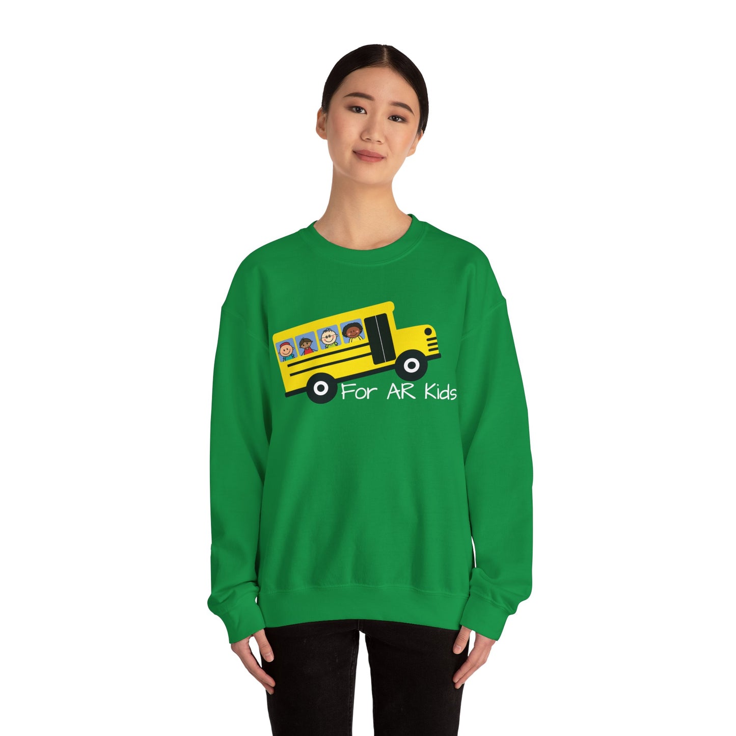 School Bus Sweatshirt, AR Kids Sweatshirt, School Sweater, Cute Children's Bus Sweatshirt