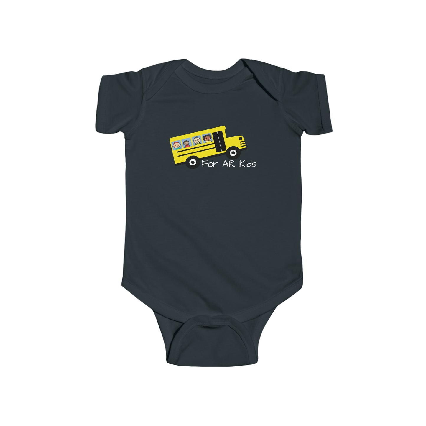 School Bus Onesies, AR Kids Onesies, Cute Children's Bus Onesies, Baby Onesies, Infant Outfit