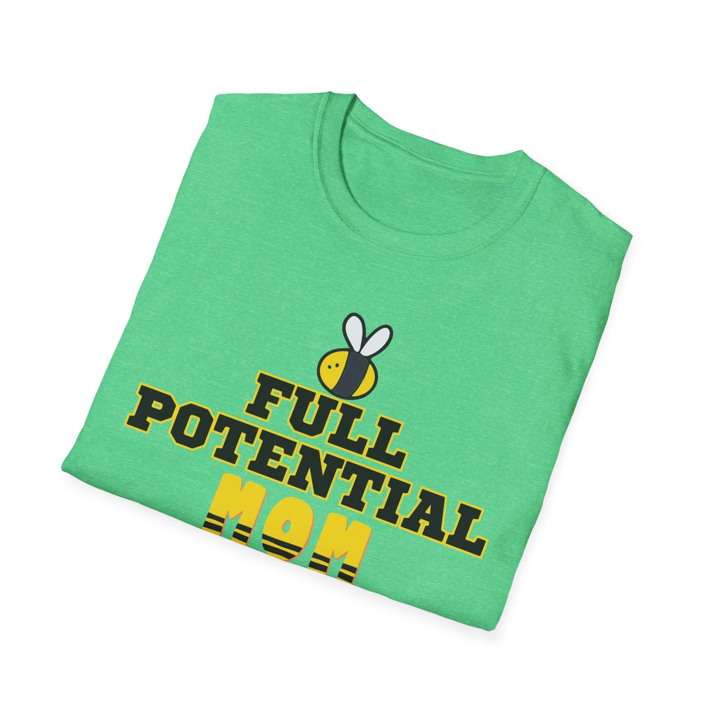 Full Potential Mom Bee v2 Unisex Softstyle T-Shirt