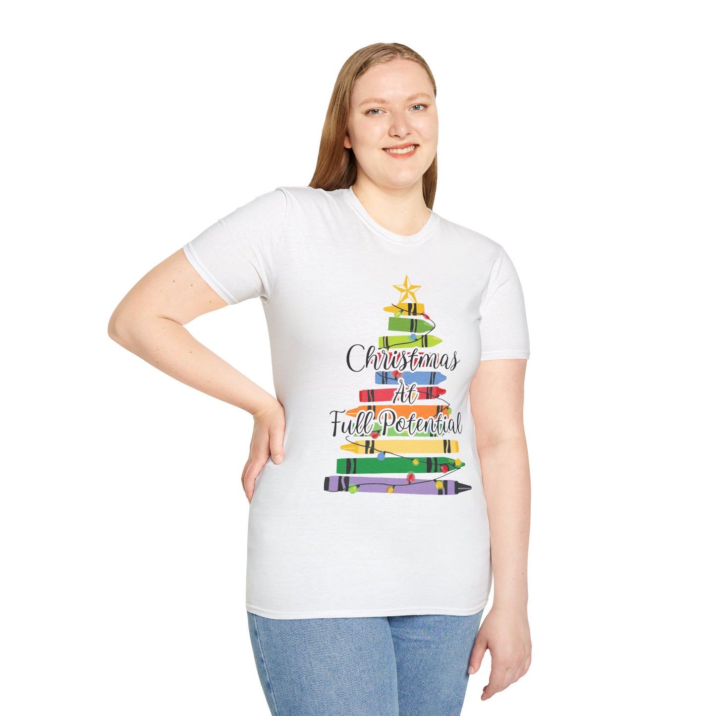 Christmas At Full Potential Unisex Softstyle T-Shirt