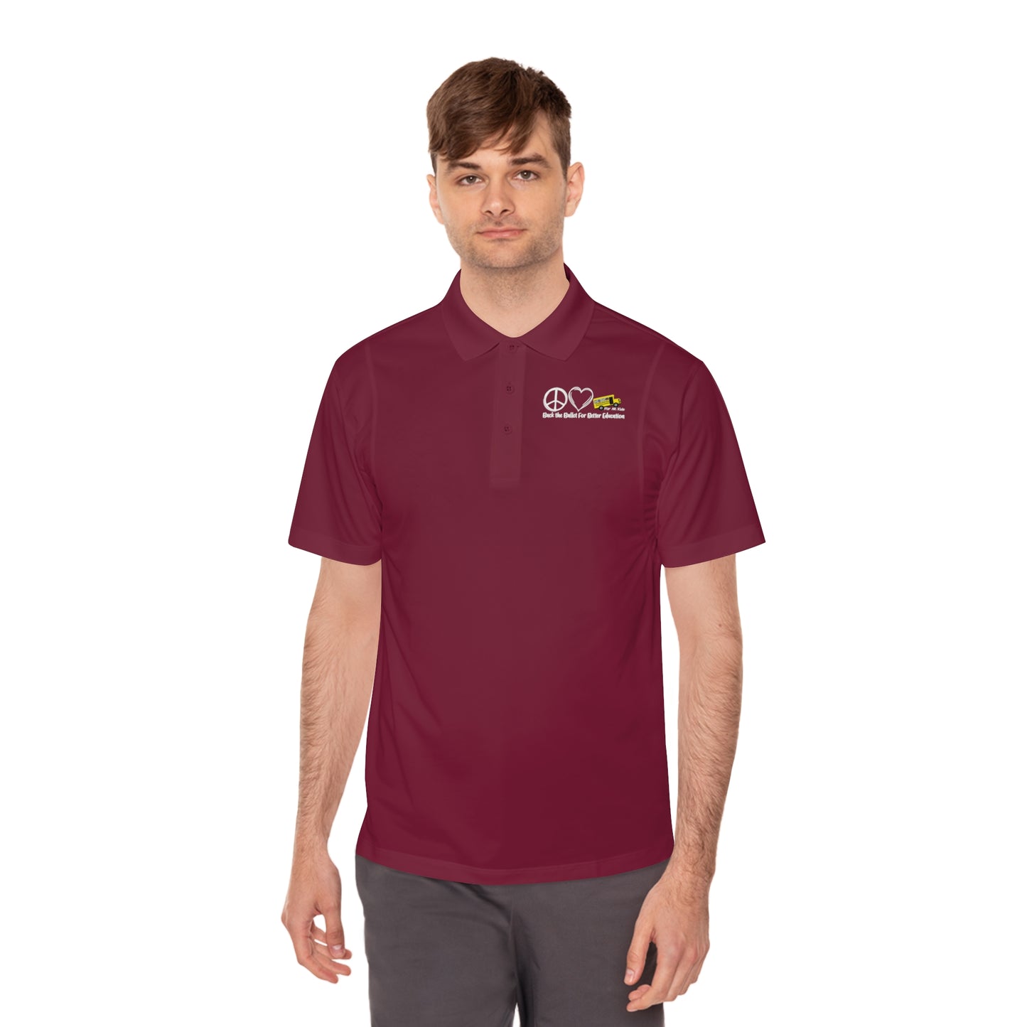 Back The Ballot For Better Education Men's Sport Polo Shirt, AR Kids Polo Shirt, Men's Sport Polo Shirt