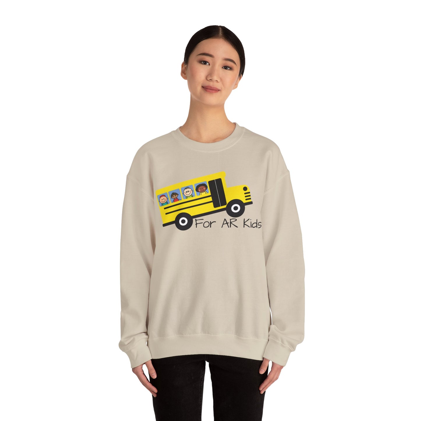 School Bus Sweatshirt, AR Kids Sweatshirt, School Sweater, Cute Children's Bus Sweatshirt