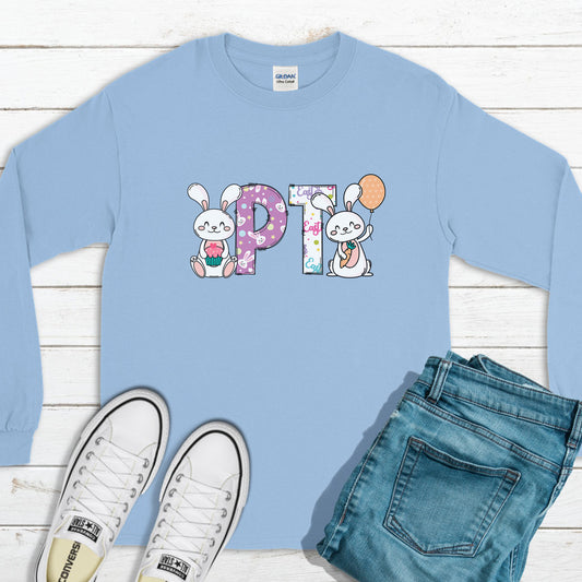 Happy PT Easter Sweatshirt, Easter Outfit, Happy Easter Sweatshirt, Easter Bunny Sweatshirt