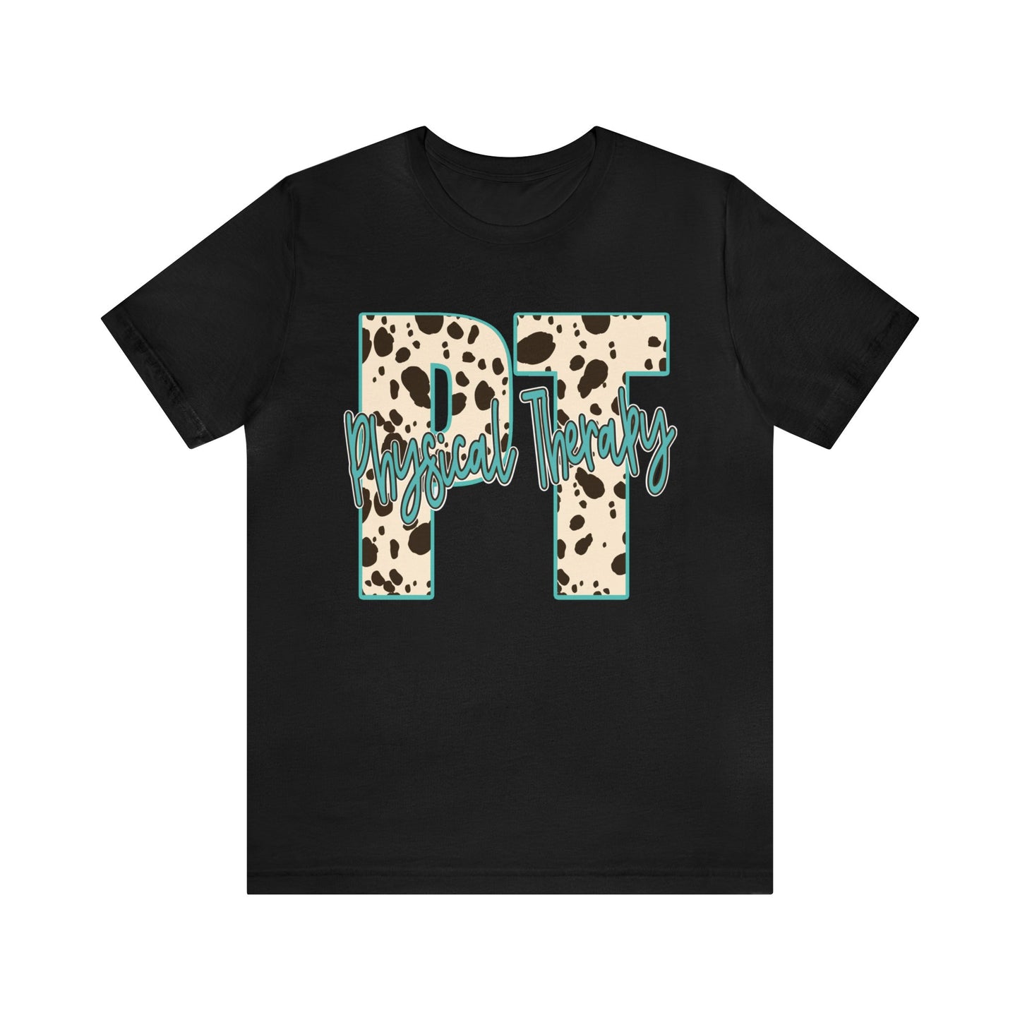 Physical Therapy Cow Print PT PTA Therapist Shirt