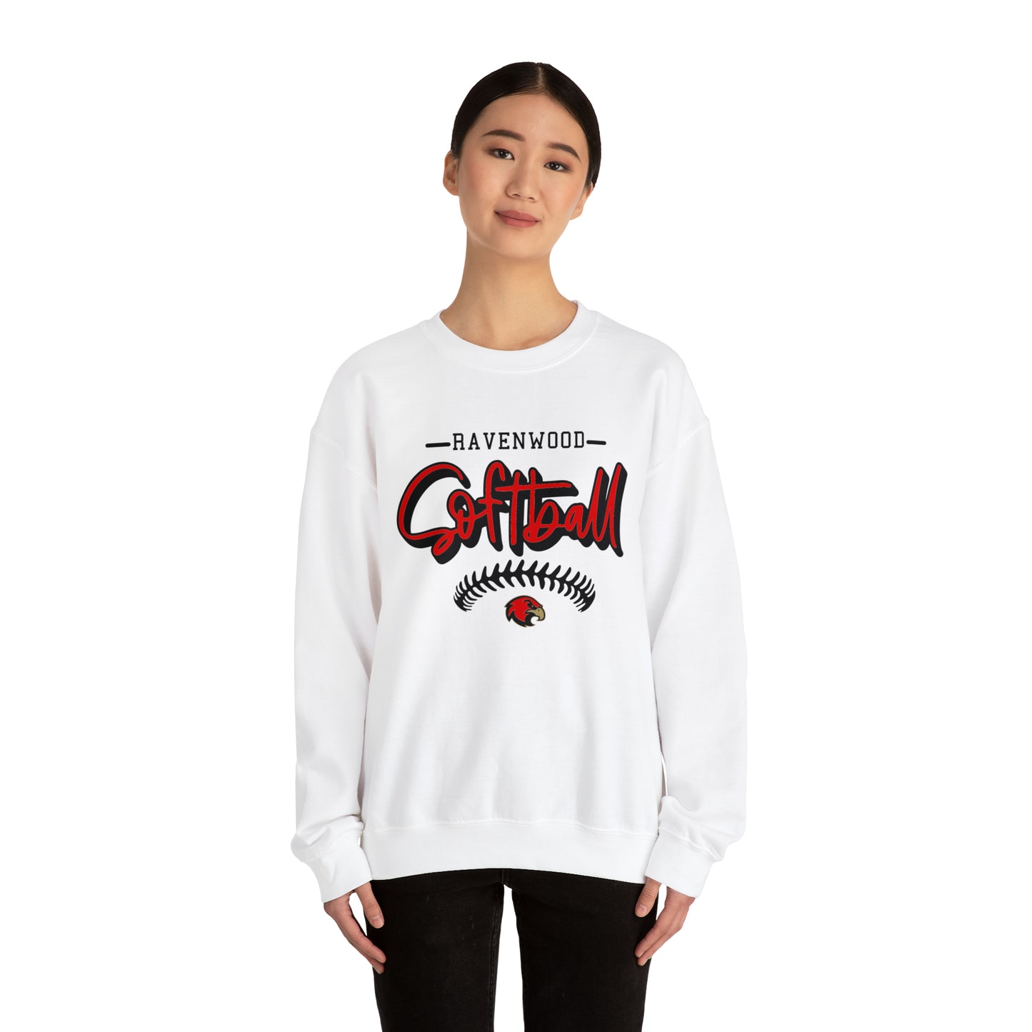 Ravenwood Softball Stitch Crewneck Sweatshirt