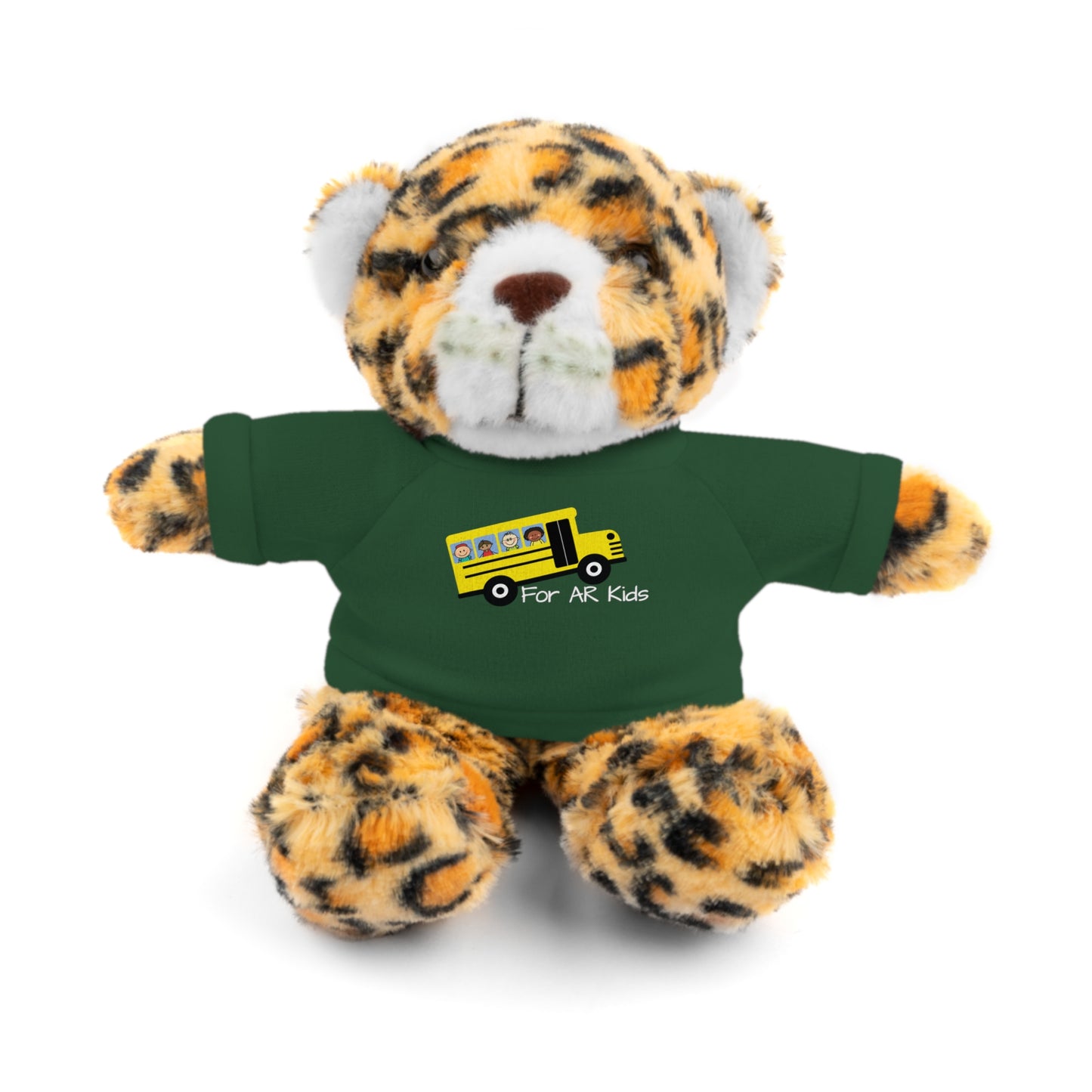 School Bus Stuffed Outfit, AR Kids, Cute Children's Bus Stuffed Shirt, Stuffed Animals with Tee