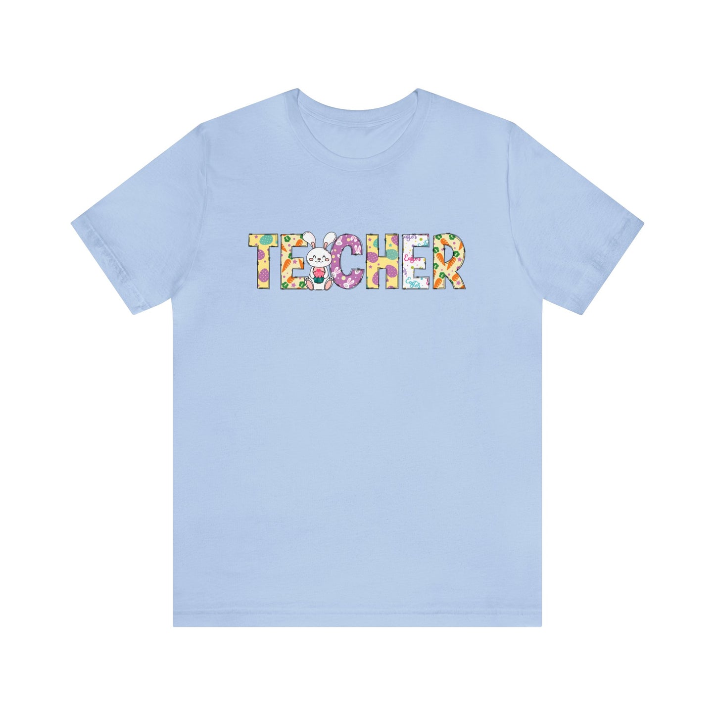 Happy Easter Teacher Shirt, Easter Shirt, Bunny Shirt, Happy Easter Shirt, Easter Bunny Shirt, Teacher Shirt