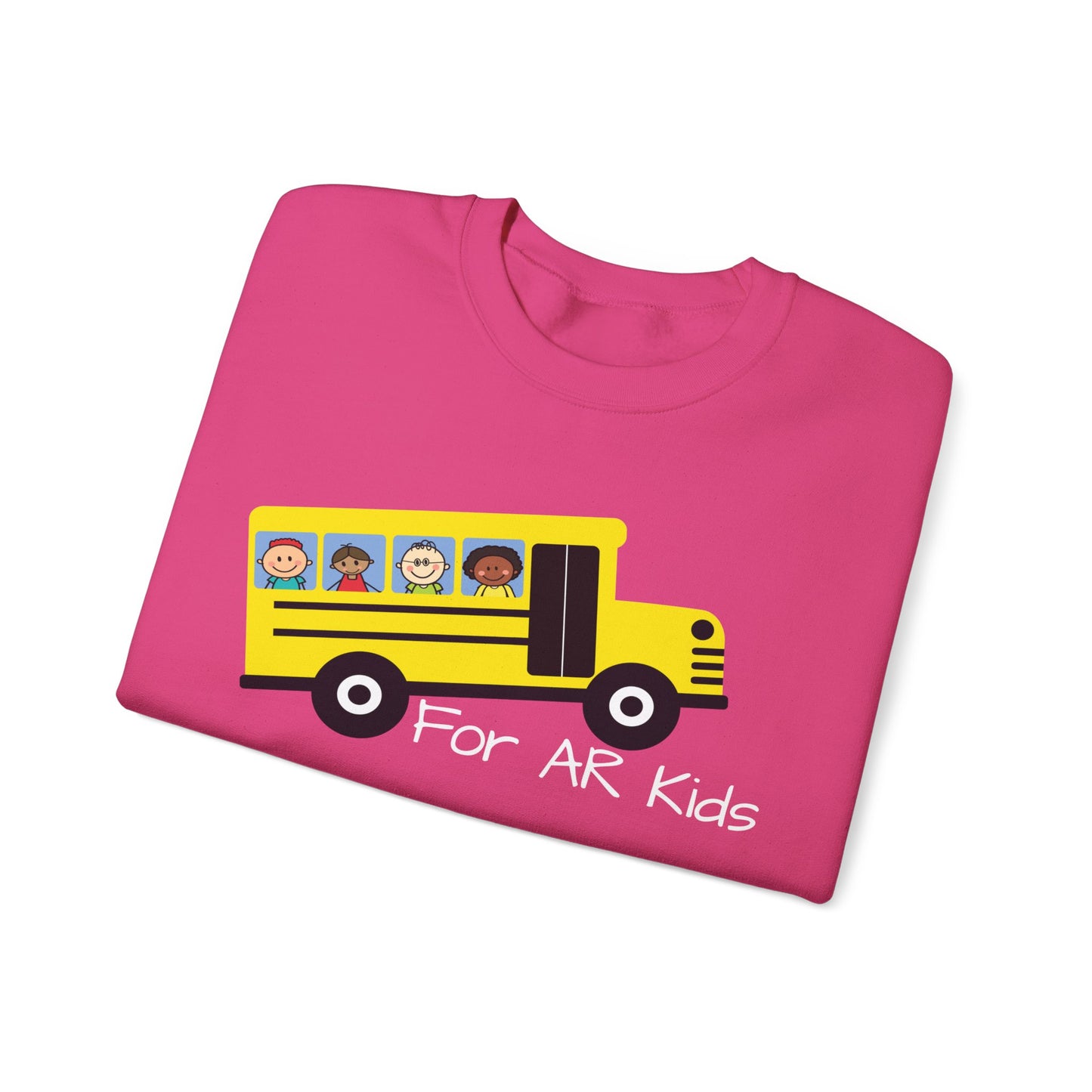 School Bus Sweatshirt, AR Kids Sweatshirt, School Sweater, Cute Children's Bus Sweatshirt